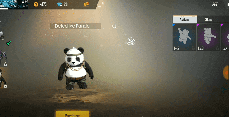 Panda in Free Fire