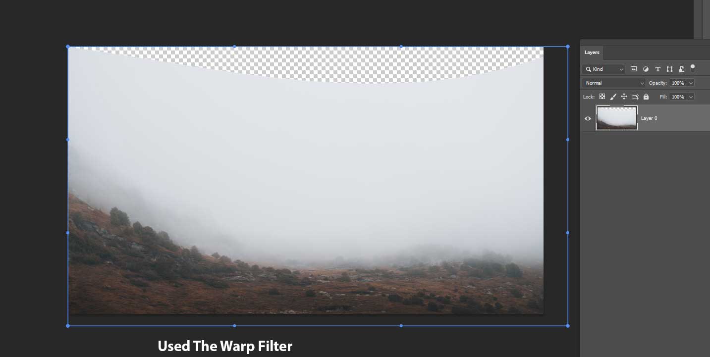 Wrap Filter trong Photoshop