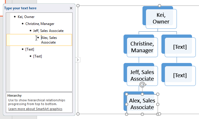 Tăng một cấp hình dạng trong PowerPoint