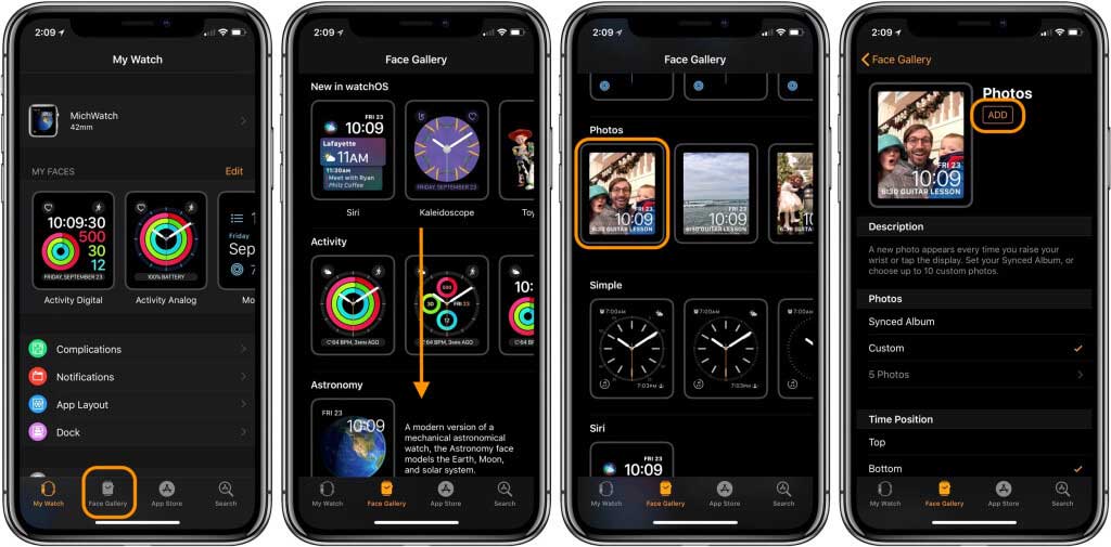 Ứng dụng Apple Watch trên iPhone