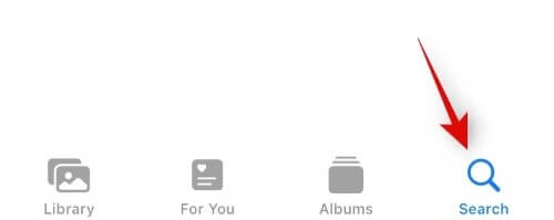 Icon tìm kiếm ảnh trên iOS 15