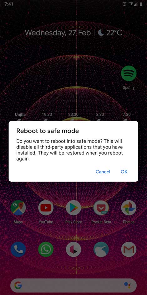 Safe Mode trên Android