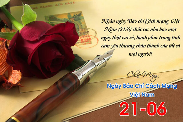 Thiệp chúc mừng Ngày Báo chí Việt Nam 