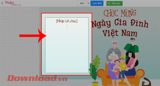 Nhập lời chúc Ngày Gia đình Việt Nam