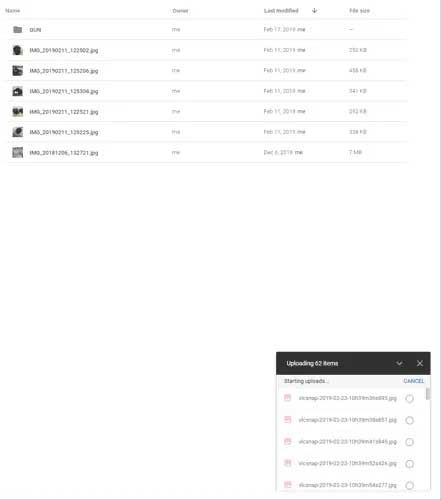 Upload file lên Google Drive