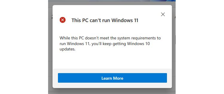 Máy tính không thể chạy Windows 11