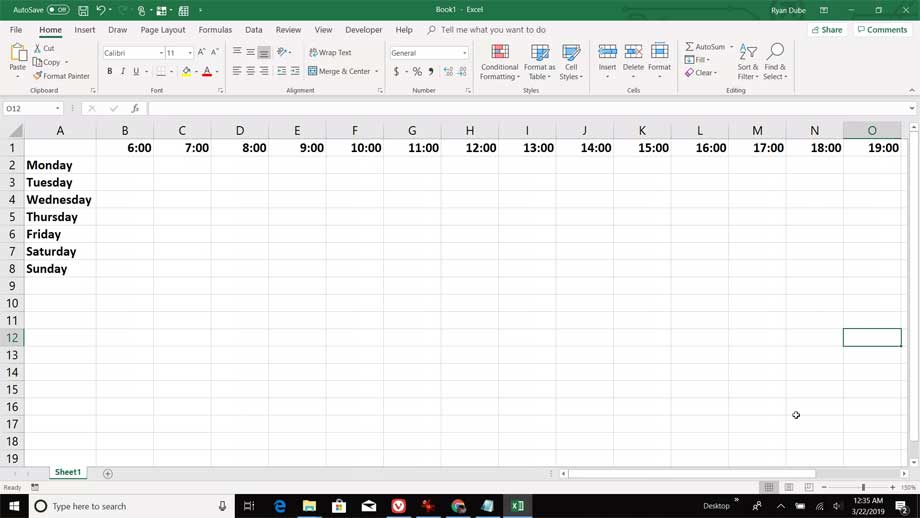 Cách tạo lịch 2023 trong Excel 