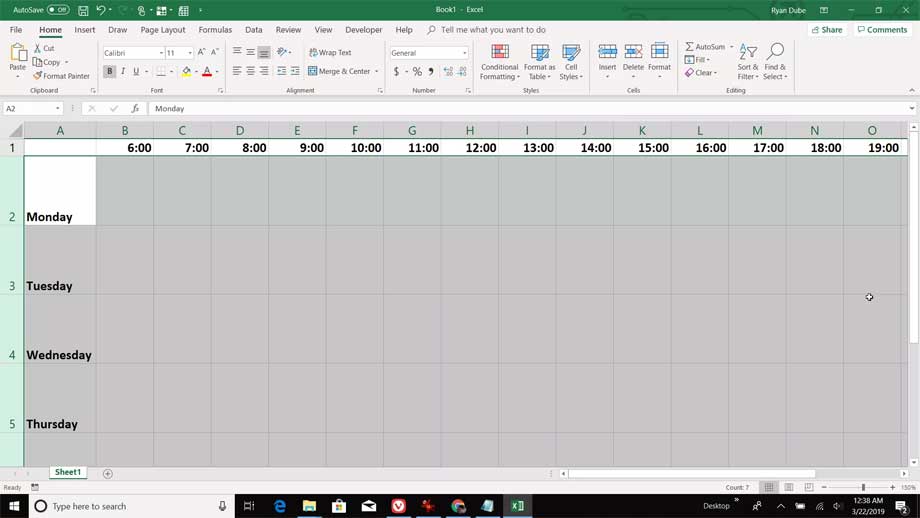 Điều chỉnh kích thước cột trong Excel