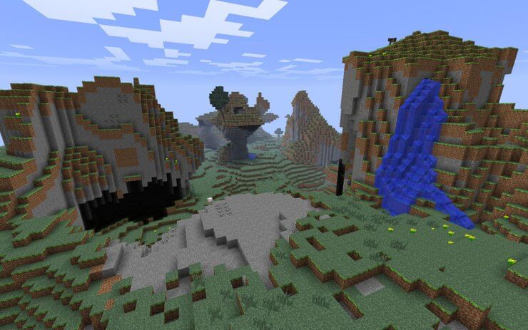 Biome núi trong Minecraft