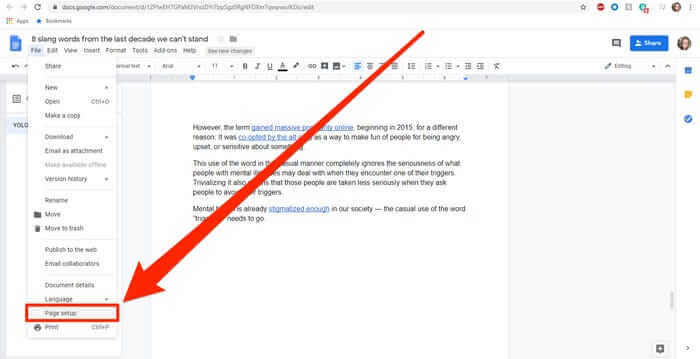 How To Move Pages In Google Docs