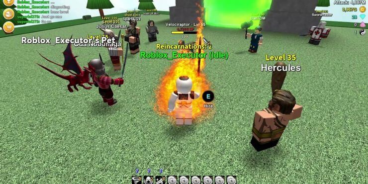 Tên hiện trong Roblox