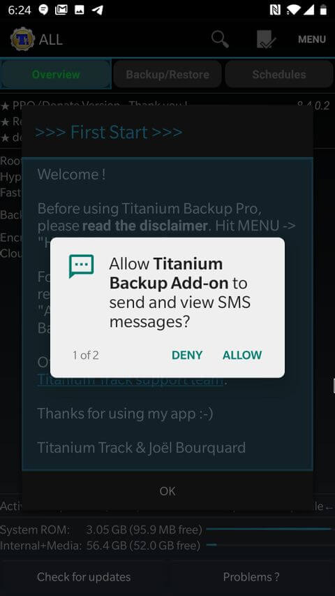 Ứng dụng Titanium Backup 