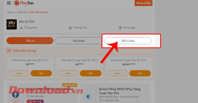 Tổng Hợp Giftcode Và Cách Nhập Mã Code Game Mu Kỳ Tích - Download.Vn