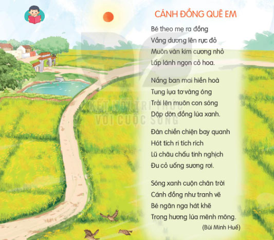 Soạn bài Cánh đồng quê em (trang 129) Tiếng Việt lớp 2 Kết nối tri thức Tập 2 – Tuần 34
