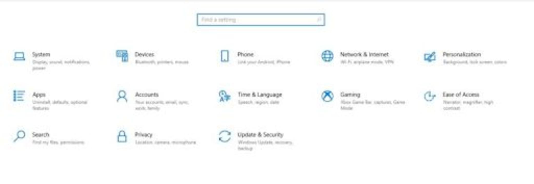 Update & Security trên Win 10