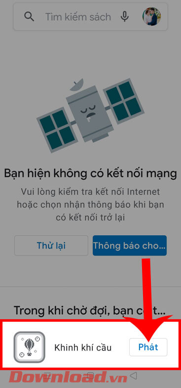 Nhấn vào nút Phát