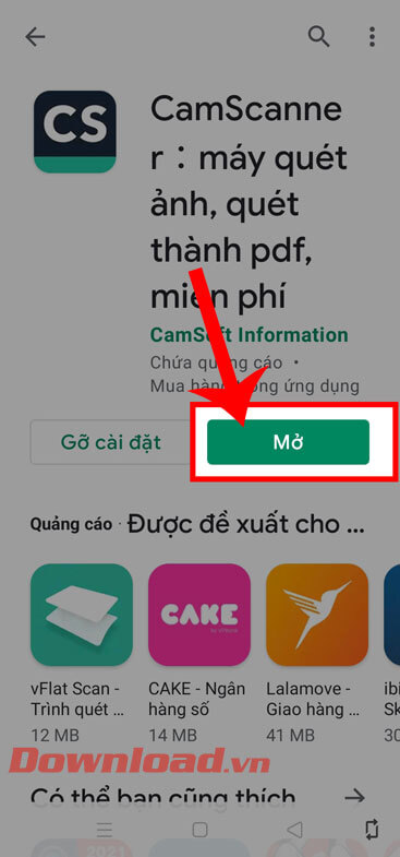 <p><strong>Bước 5: </strong>Hãy chờ đợi một lát để quá trình tải ứng dụng về điện thoại đã được hoàn