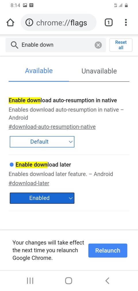 Cài đặt tính năng download later trên Chrome