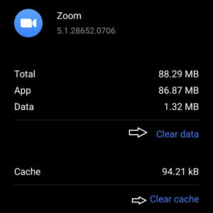 Xóa cache trên Zoom