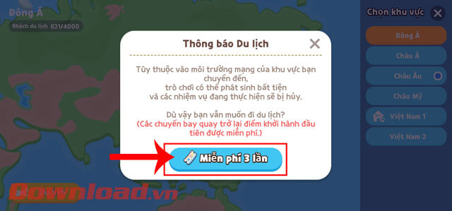 Nhấp vào nút Miễn phí