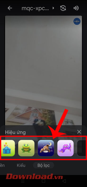 Chọn filter ấn tượng