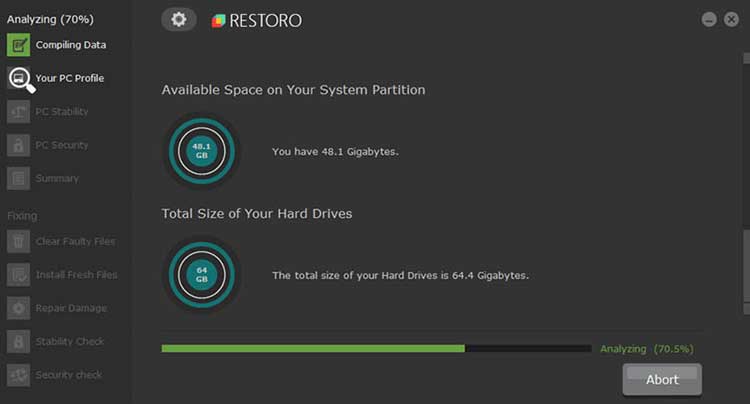 Phần mềm dọn dẹp PC Restoro