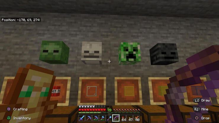 4 đầu mob trong Minecraft