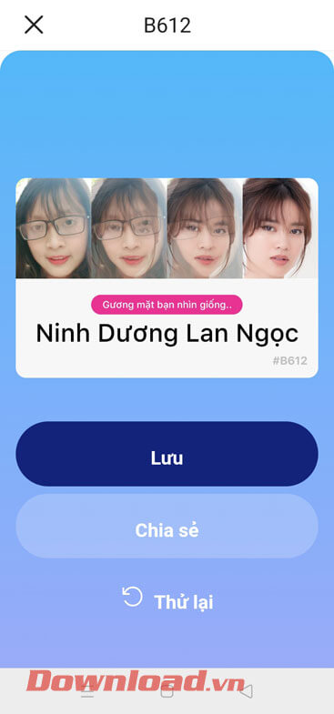 Nhấn vào mục Lưu