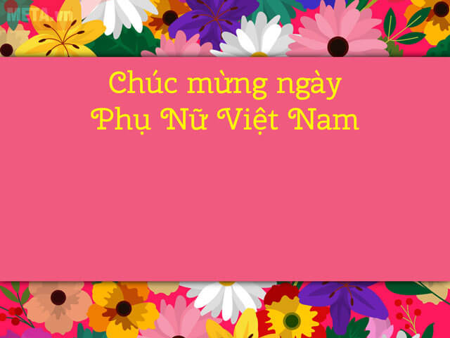 Thiệp mừng ngày Phụ nữ Việt Nam 20/10 ấn tượng