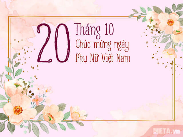 TOP 40 Thiệp chúc mừng 20/10 - Ngày Phụ nữ Việt Nam