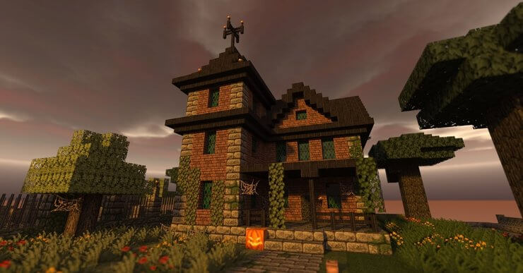 Ngôi nhà ma ám trong Minecraft