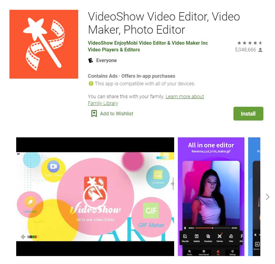 App chỉnh TikTok VideoShow
