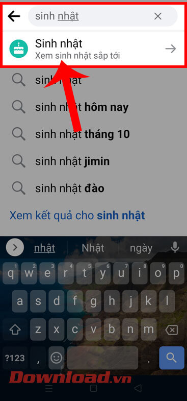 Xem ngày sinh nhật của bạn bè trên facebook