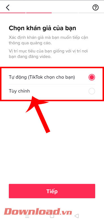 Chọn đối tượng khán giả của bạn