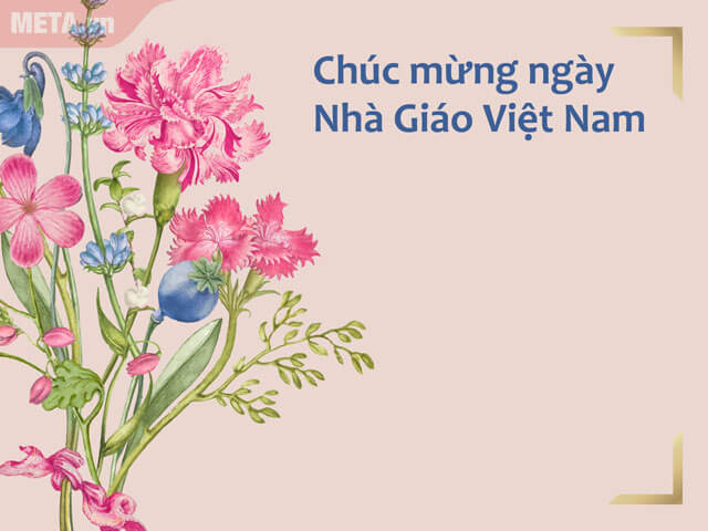 Thiệp chúc mừng Ngày nhà giáo Việt Nam của Trưởng phòng Giáo dục và Đào tạo  Huyện Bình Chánh  Phòng GDĐT Huyện Bình Chánh