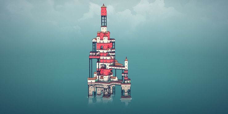 Xây ngọn hải đăng dễ dàng trong Townscaper