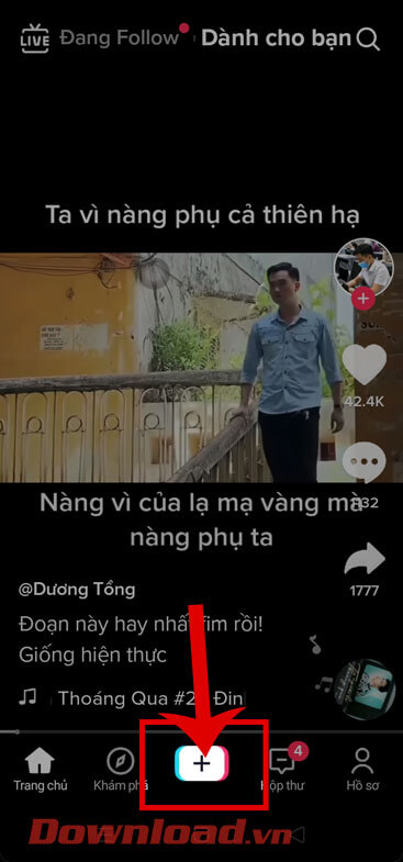 Nhấn vào biểu tượng dấu "+"