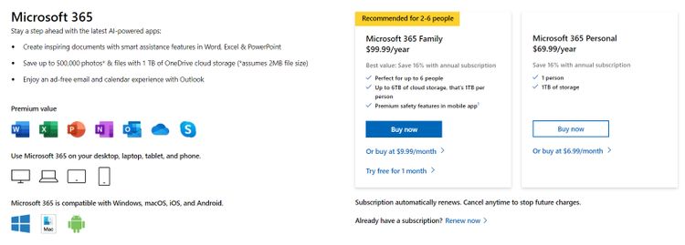 Microsoft 365 Family mang lại cho bạn nhiều lợi ích tuyệt vời