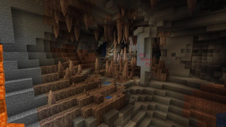 Hang động nhũ đá trong Minecraft
