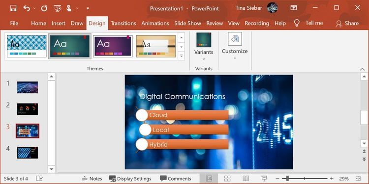 Thêm ảnh của bạn hoặc tìm kiếm online ngay trên PowerPoint