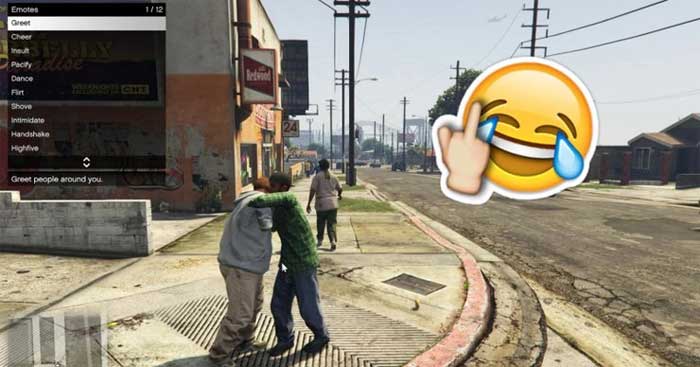 GTA 5 có nhiều emote để bạn thể hiện cảm xúc