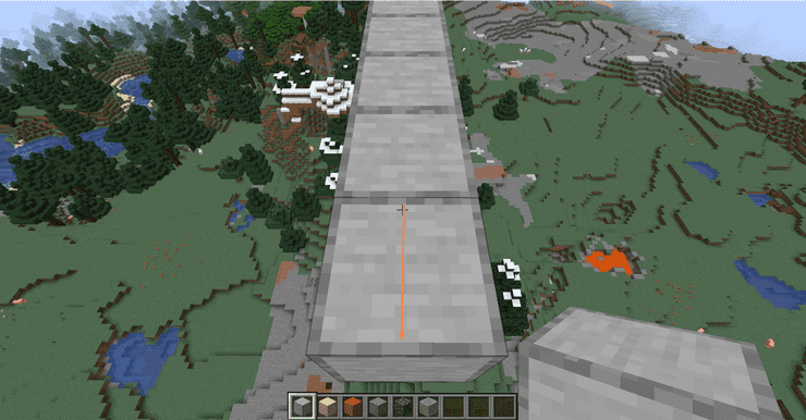 Một cây cầu trong Minecraft