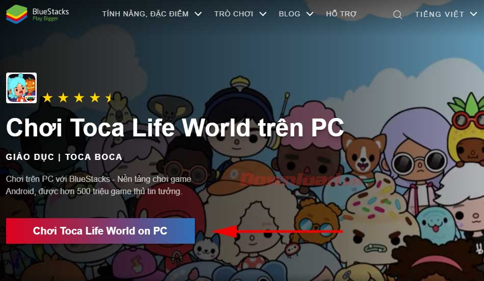 Cách tải Toca Life World PC qua BlueStacks không khó