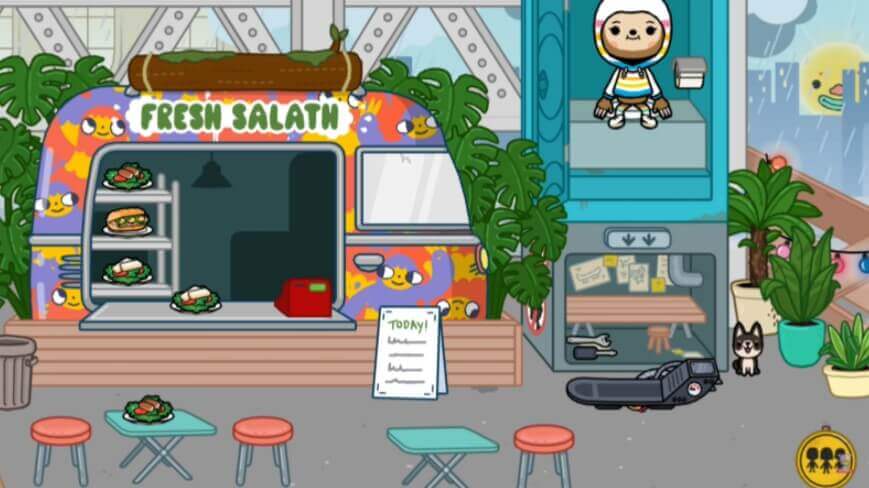 Quầy Fresh Salath trong Toca Life World