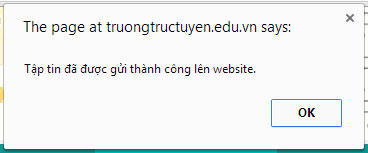 Đưa bải giảng lên web thành công