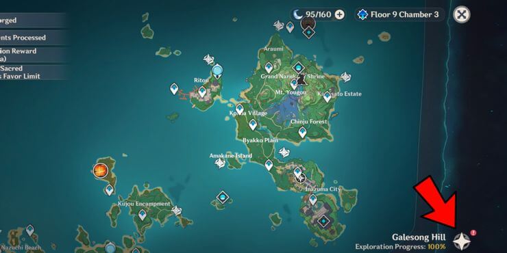Bản đồ trong game Genshin Impact