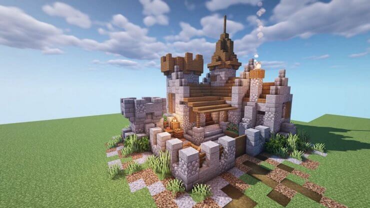 Lâu đài nhỏ trong Minecraft