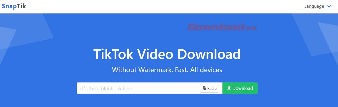 TOP công cụ tải video TikTok không logo giống SnapTik