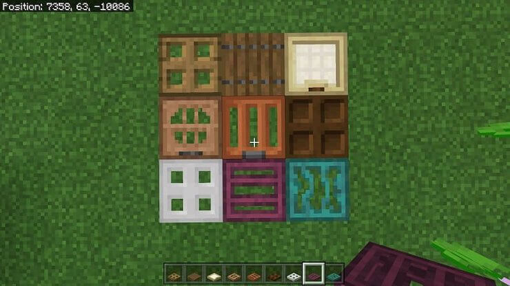 Công thức làm cửa sập gỗ trong Minecraft