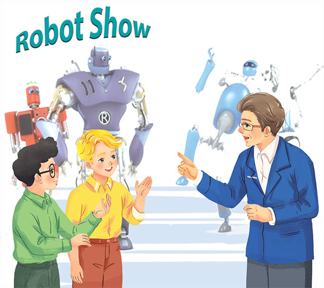 At an International Robot Show